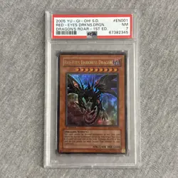 2005 Yu-Gi-Oh! Red-Eyes Darkness Dragon SD1-EN001 1st Edition Ultra Rare PSA 7 - Image 1