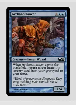 MTG Archaeomancer #41 Magic 2013 (M13) Near Mint NM in Protective Sleeve - Image 1