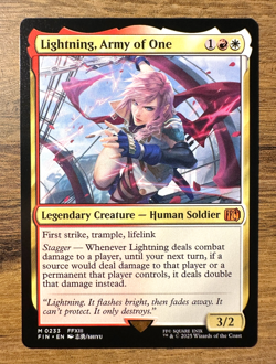 Magic MTG Final Fantasy Lightning, Army of One #233 *NON-FOIL* Mythic Rare - Image 1