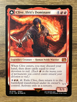 Magic MTG Final Fantasy Clive, Ifrit's Dominant #133 *NON-FOIL* Mythic Rare - Image 1