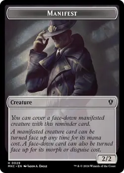 4x Saproling/Manifest Token, Murders at Karlov Manor Tokens, 4 pack, MTG Tokens - Image 1