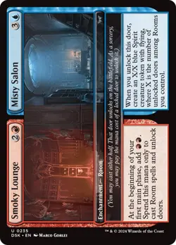 Smoky Lounge Misty Salon #0235 MTG Duskmourn: House of Horror DSK Uncommon NM - Image 1