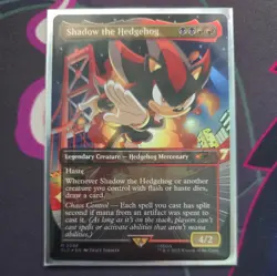 Magic The Gathering MTG Foil Sonic Secret Lair Shadow The Hedgehog 2086 Mythic - Image 1