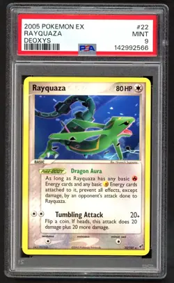 Pokemon Cards - PSA 9 Rayquaza 22/107 - Ex Deoxys - MINT - PSA9 - Image 1