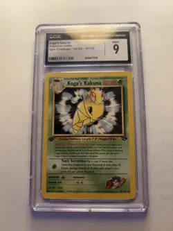 Pokemon TCG Koga's Kakuna Gym Challenge 1st Edition Card 47/132 Cgc 9 - Image 1