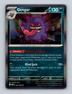Gengar 050 2026 Pokemon Perfect Order Holo Rare Card NM+ (a) - Image 1