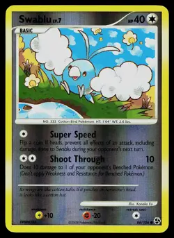 Pokemon Card - Swablu Great Encounters 86/106 Reverse Holo Common - Image 1
