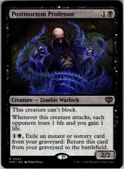 Postmortem Professor 93 Rare Secrets of Strixhaven Magic: The Gathering NM - Image 1