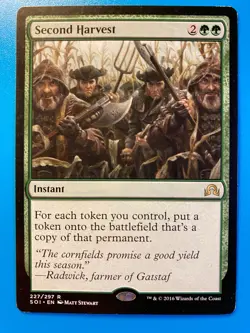 MTG 1x Second Harvest # 227 Shadows over Innistrad Magic the Gathering x1 LP - Image 1