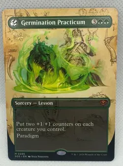 Germination Practicum Borderless 296 Secrets of Strixhaven Borderless M NM MTG - Image 1