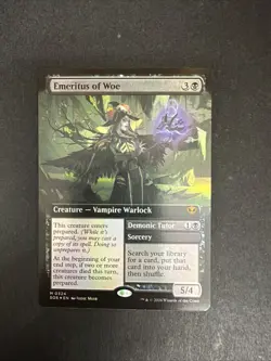 Emeritus of Woe SOS M 0324 Extended Art FOIL | MTG Secrets of Strixhaven - Image 1
