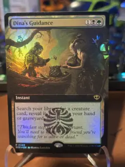 Dina's Guidance (Extended Art) #349 (Foil) NM Secrets of Strixhaven Magic MTG - Image 1