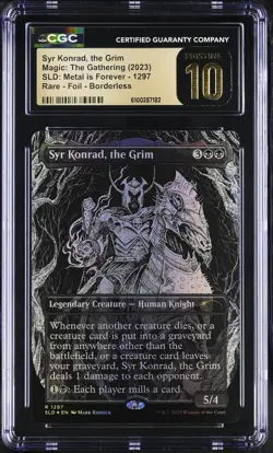 SYR KONRAD, THE GRIM Secret Lair Foil Metal is Forever CGC Pristine 10 MTG - Image 1