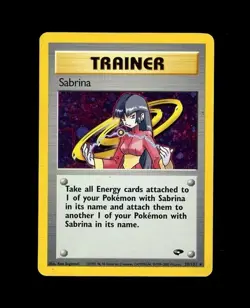 2000 Pokemon GYM CHALLENGE TRAINER SABRINA HOLO 20/132 RARE! MP - Image 1