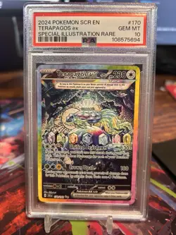 Terapagos EX 170/142 Special Illustration Rare Pokemon Stellar Crown PSA 10 GEM - Image 1