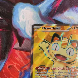 Pokemon TCG Meowth ex 107/088 Perfect Order Full Art Near Mint Condition - Image 3
