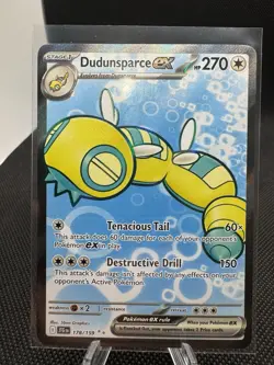 Pokemon TCG Dundunsparce EX Full Art Ultra Rare Card 178/159 Journey Together - Image 1
