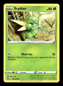Pokemon TCG: Crown Zenith Trading Card - Scyther - 006/159 - Image 1