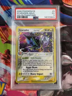 GYARADOS DELTA SPECIES PSA 5 2006 POKEMON EX HOLON PHANTOMS #8/110 HOLO 4767 - Image 1