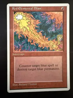 Red Elemental Blast MTG Core Set 4th Edition Regular - Image 1