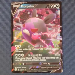Morpeko V 95/172 - Brilliant Stars - Rare Holo V Pokemon Card - NM - Image 1