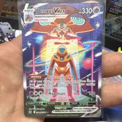 Pokemon Deoxys VMAX Ultra Rare Full Art Holo GG45/GG70 Crown Zenith 2023 - Image 1