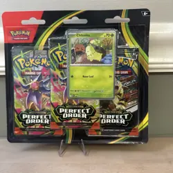 Pokemon Perfect Order - Chikorita 3-Pack Booster Blister Factory Sealed - Image 1