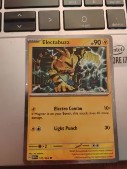 HD HOLO Electabuzz 125/165 Cosmos Holo Rare Promo 151 Pokemon - Image 1