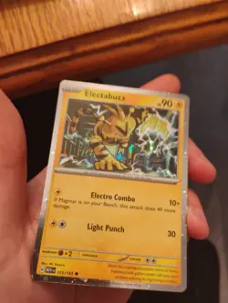 HD HOLO Electabuzz 125/165 Cosmos Holo Rare Promo 151 Pokemon - Image 2