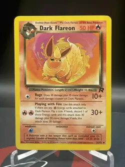 2000 Pokemon Dark Flareon 35/82 Team Rocket Regular LP - Image 2