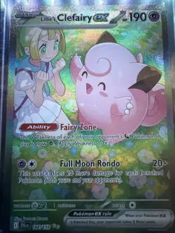 Pokemon Lillie's Clefairy EX Special Illustration Rare Holo 184/159 Sv09 190 HP - Image 1