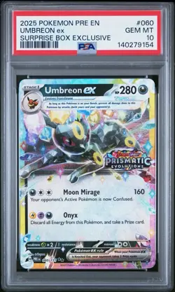 Pokemon Umbreon ex - (Prismatic Evolutions Stamp) 060/131 PSA 10 - Image 1