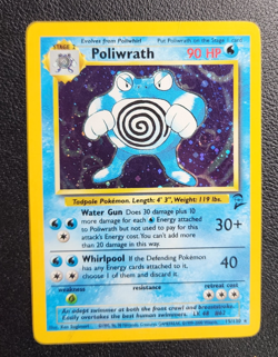 Vintage Pokemon TCG Poliwrath 13/102 Base Set 2 Holo Rare WOTC - Image 3