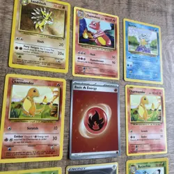 Pokemon TCG Random Lot (9) Cards - Various Sets - Charmander, Squirtle Base Set - Image 3