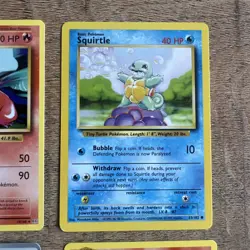 Pokemon TCG Random Lot (9) Cards - Various Sets - Charmander, Squirtle Base Set - Image 5