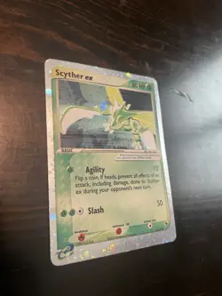 Pokemon EX Ruby & Saphire Scyther ex 102/109 Holo, NM - Image 1