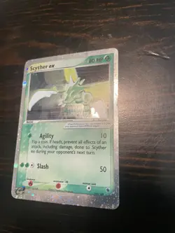 Pokemon EX Ruby & Saphire Scyther ex 102/109 Holo, NM - Image 2