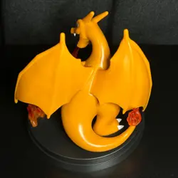 Charizard EX Super-Premium Collection (Figure Only), Pokemon Card Display Stand - Image 3