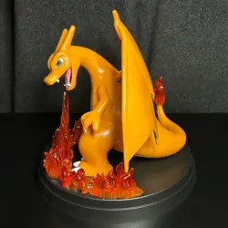Charizard EX Super-Premium Collection (Figure Only), Pokemon Card Display Stand - Image 4