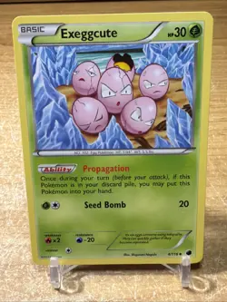 Pokemon TCG Exeggcute B&W Plasma Freeze 4/116 Regular Uncommon Card LP - Image 1