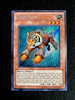 🔥YUGIOH • TEST TIGER • SECRET RARE • LCGX-EN242 • UNLIMITED • NEAR MINT🔥 - Image 1