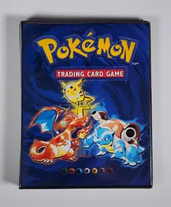 *RARE* VINTAGE Pokemon Card Album 1999 Wizards of the Coast 4-Pocket Binder 742818083201 - Image 1
