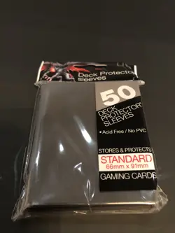 Ultra Pro Black MTG 2 - 50 Card Size Deck Protectors #82669 - Image 1