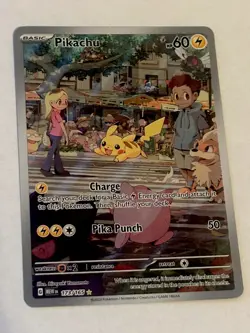 Pokemon Pikachu TCG Card 173/165 SV Scarlet & Violet 151 - Image 1