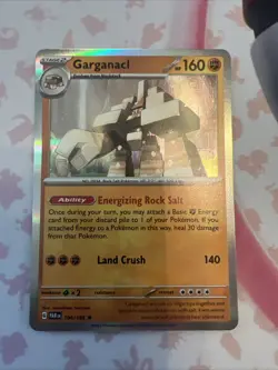Pokemon Card Paradox Rift Holographic Garganacl 104/182 NM - Image 1