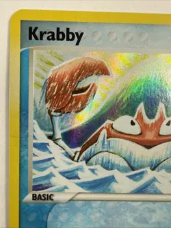 Krabby 54/100 EX Crystal Guardians Reverse Holo Stamped Pokemon Card TCG - Image 2