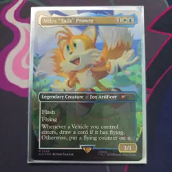 Magic The Gathering MTG Rainbow Foil Secret Lair Miles Tails Prower 2085 Mythic - Image 1