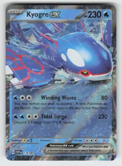 Kyogre ex 178 NM Holo SVP SV: Scarlet & Violet Promo Cards TPO01 - Image 1