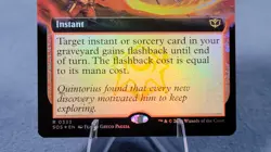 FLASHBACK FOIL [Extended Art] - Rare - SOS Secrets of Strixhaven MTG #0333 - Image 3