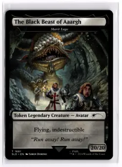 The Black Beast of Aaargh Marit Lage Token SL 1681 LP MTG Magic: the Gathering - Image 1